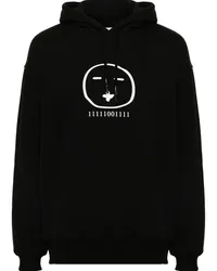 Société Anonyme Face Hoodie mit Logo-Print Schwarz