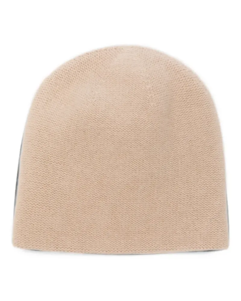 Liska fine-knit beanie hat - Nude Nude
