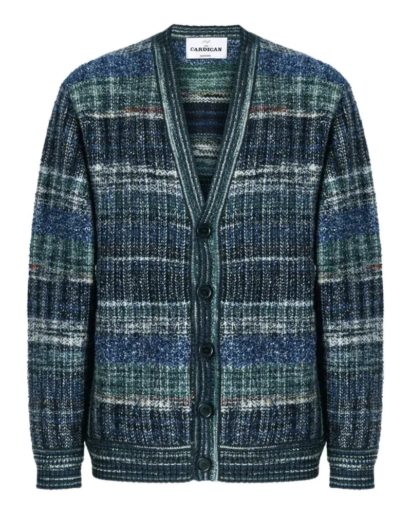 Missoni V-neck cardigan - Blau Blau