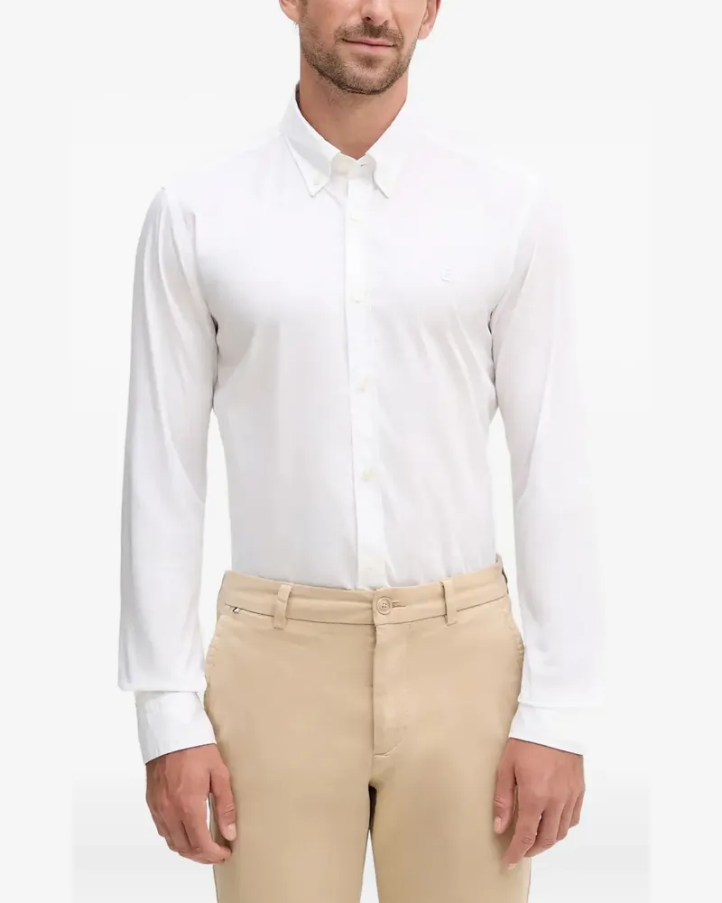 HUGO BOSS Hemd mit Logo-Stickerei - Weiß Weiß