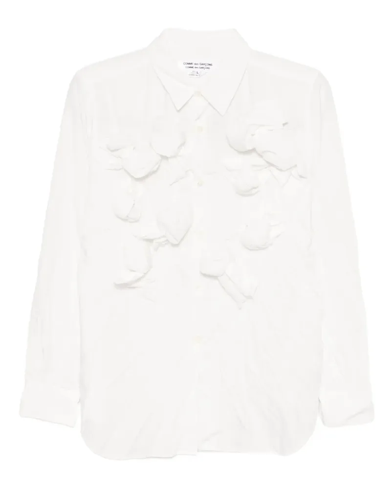 Comme des Garçons Bluse mit Knotendetail - Weiß Weiß