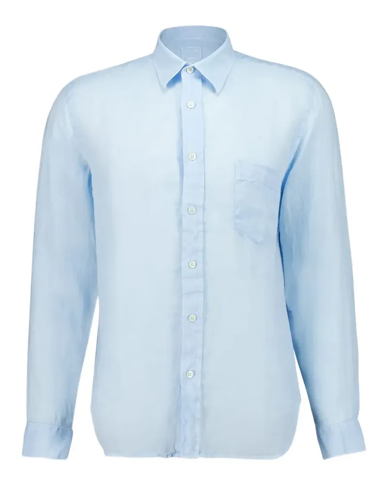 120% Lino long-sleeve shirt - Blau Blau