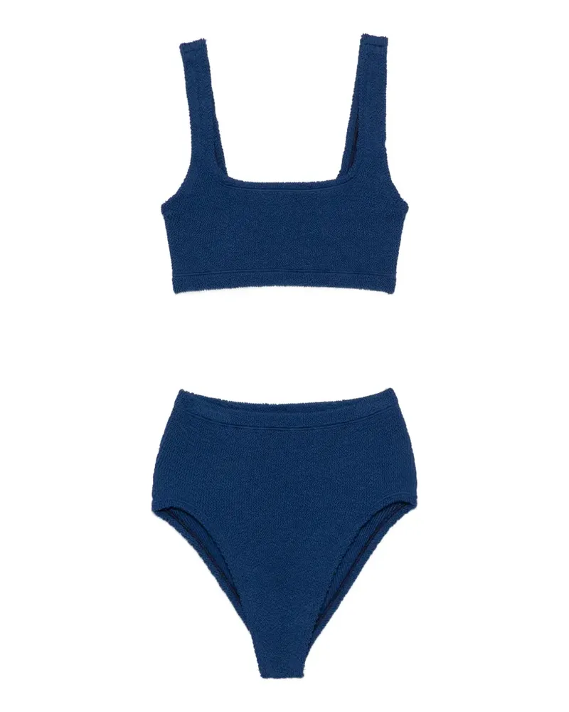 Hunza G Patricia crinkle-effect bikini - Blau Blau