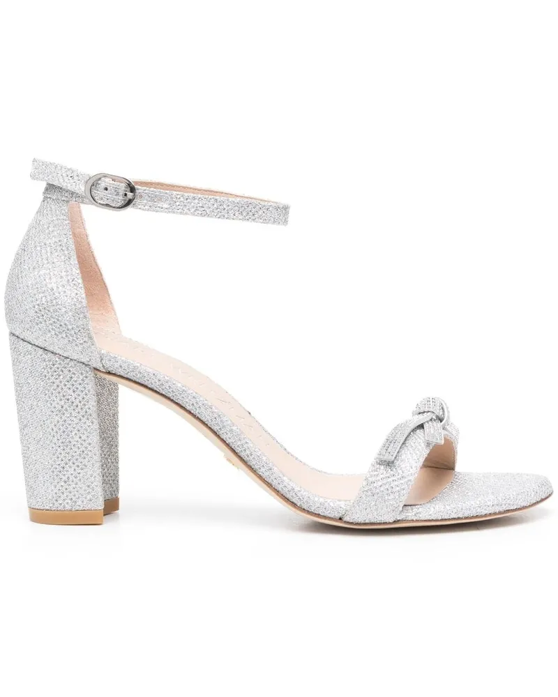Stuart Weitzman Nearlynude Sandalen 80mm - Silber Silber