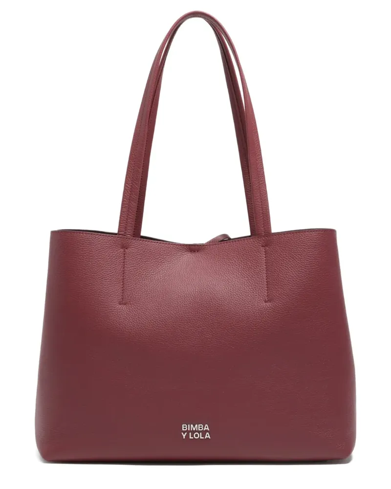 BIMBA Y LOLA Schultertasche aus Leder - Rot Rot