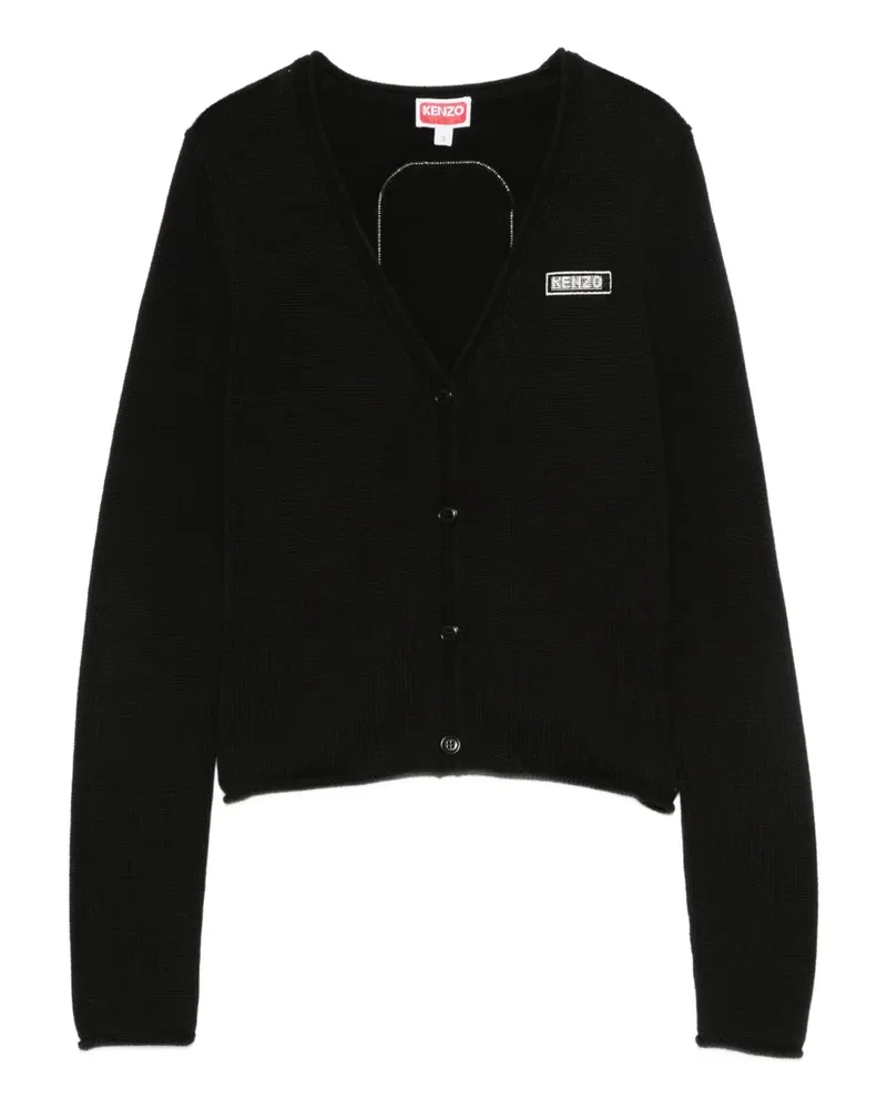 Kenzo Cardigan mit Knopfverschluss - Schwarz Schwarz