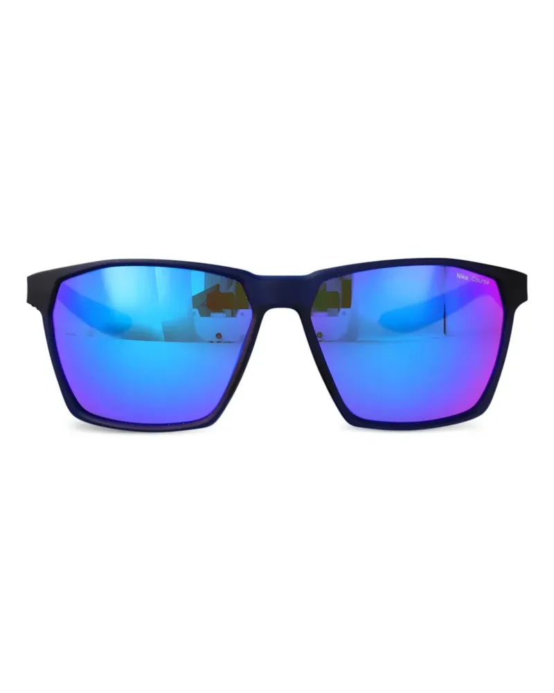 Nike Sonnenbrille mit Logo-Print - Blau Blau