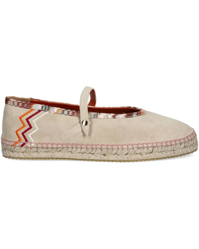 Missoni Espadrilles aus Leder - IVORY Ivory