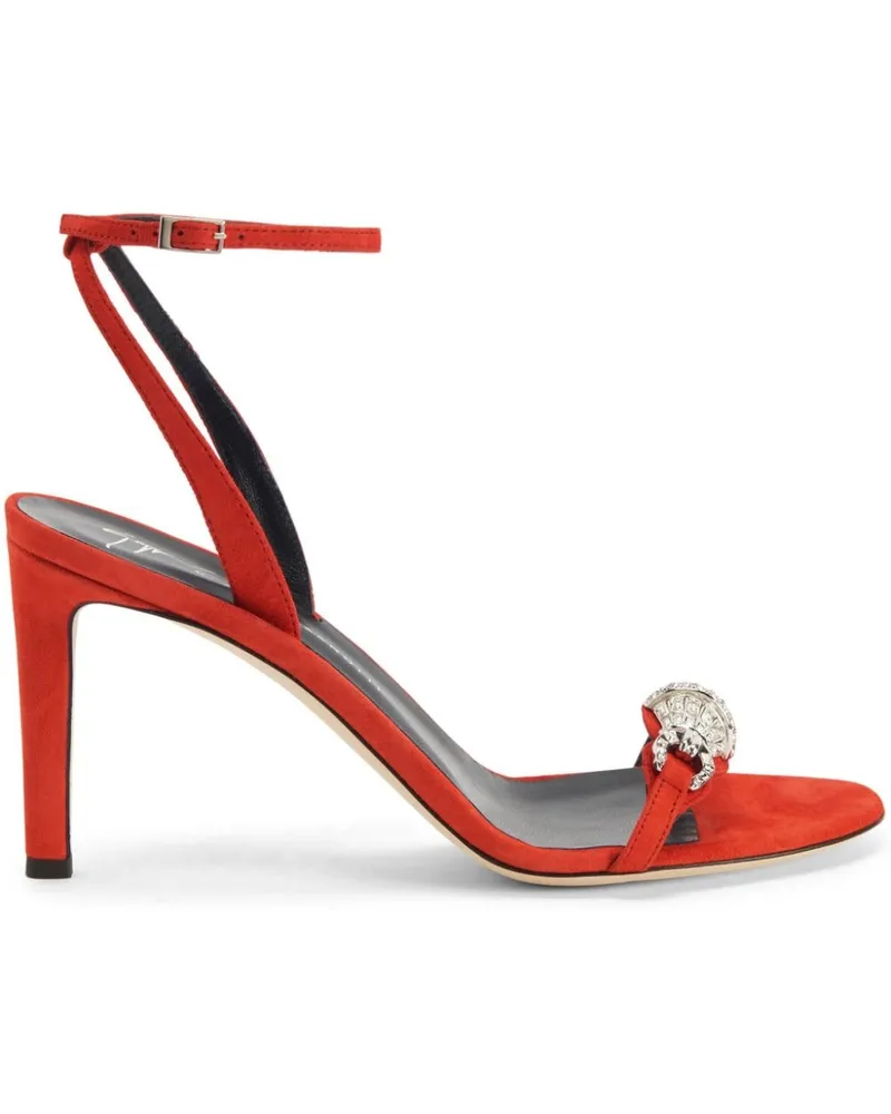 Giuseppe Zanotti Thais Pantoletten mit Kristallen 85mm - Orange Orange