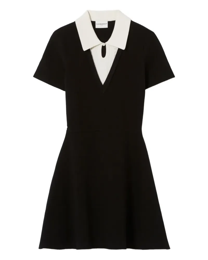 Claudie Pierlot Gestricktes Kleid - Schwarz Schwarz