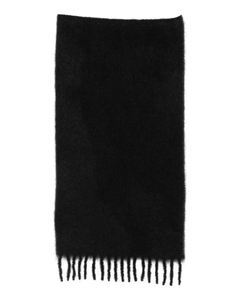 The Row Uma fringed scarf - Schwarz Schwarz