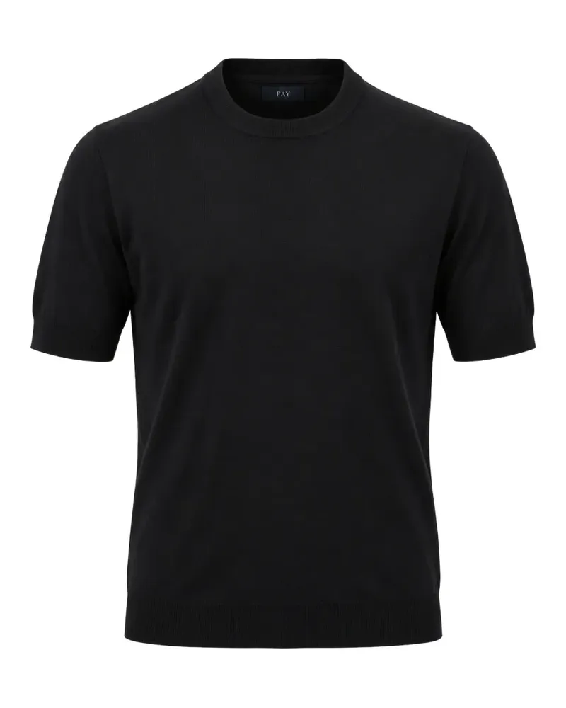 Filippo de Laurentiis short-sleeve knitted sweater - Schwarz Schwarz
