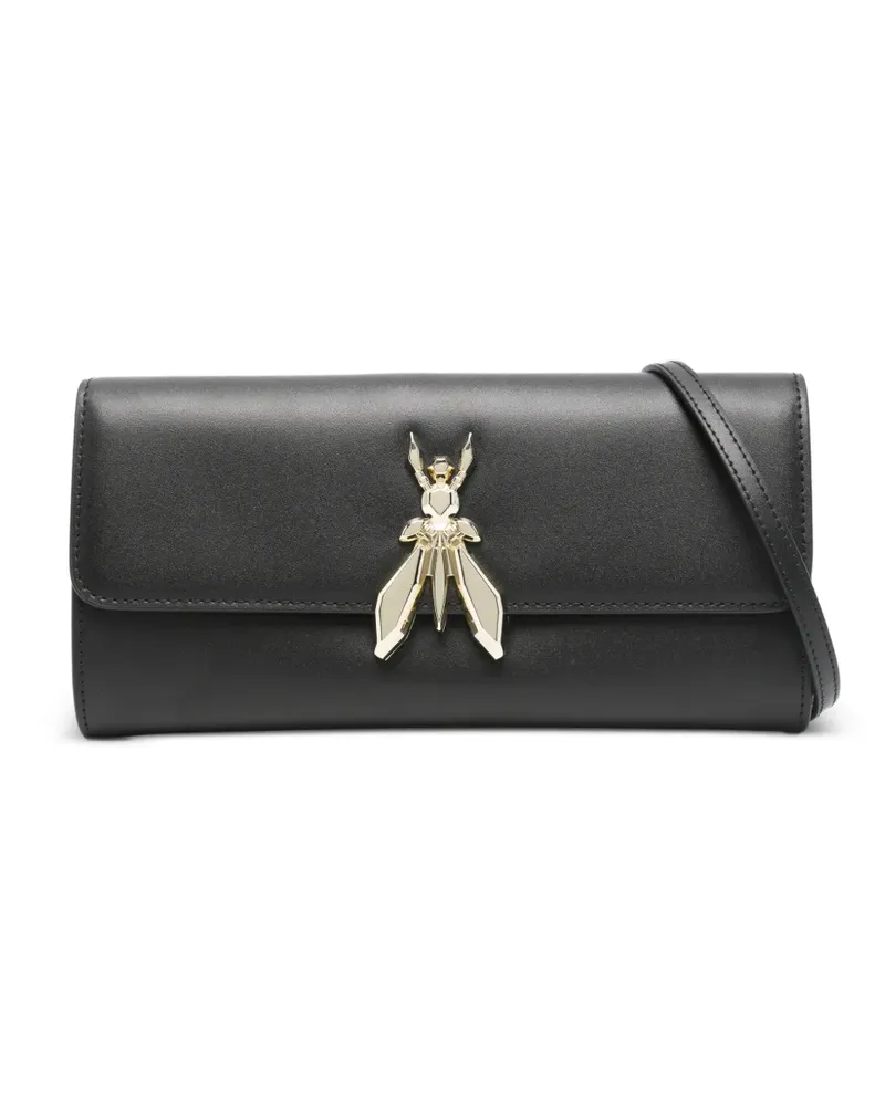 Patrizia Pepe Essential Fly leather clutch bag - Schwarz Schwarz