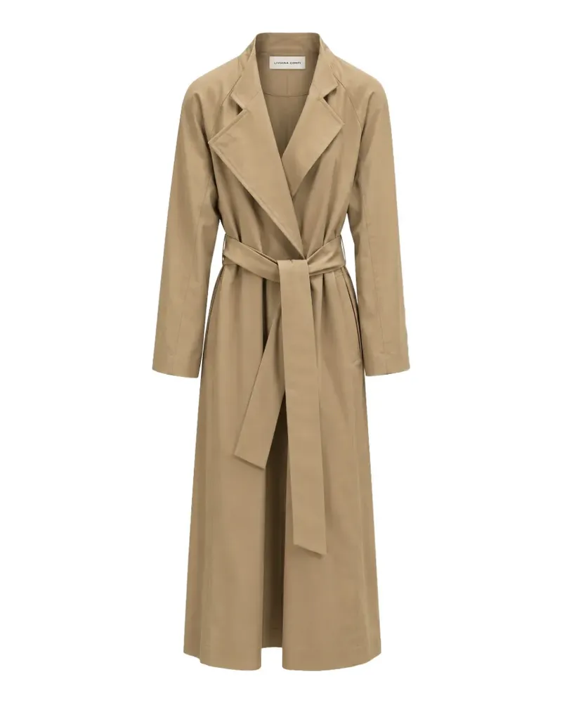 Liviana Conti Trenchcoat mit Gürtel - Nude Nude