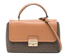 Umhängetasche mit Monogrammmuster - Braun