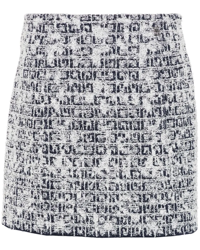 Givenchy Tweed-Rock mit 4G - Blau Blau