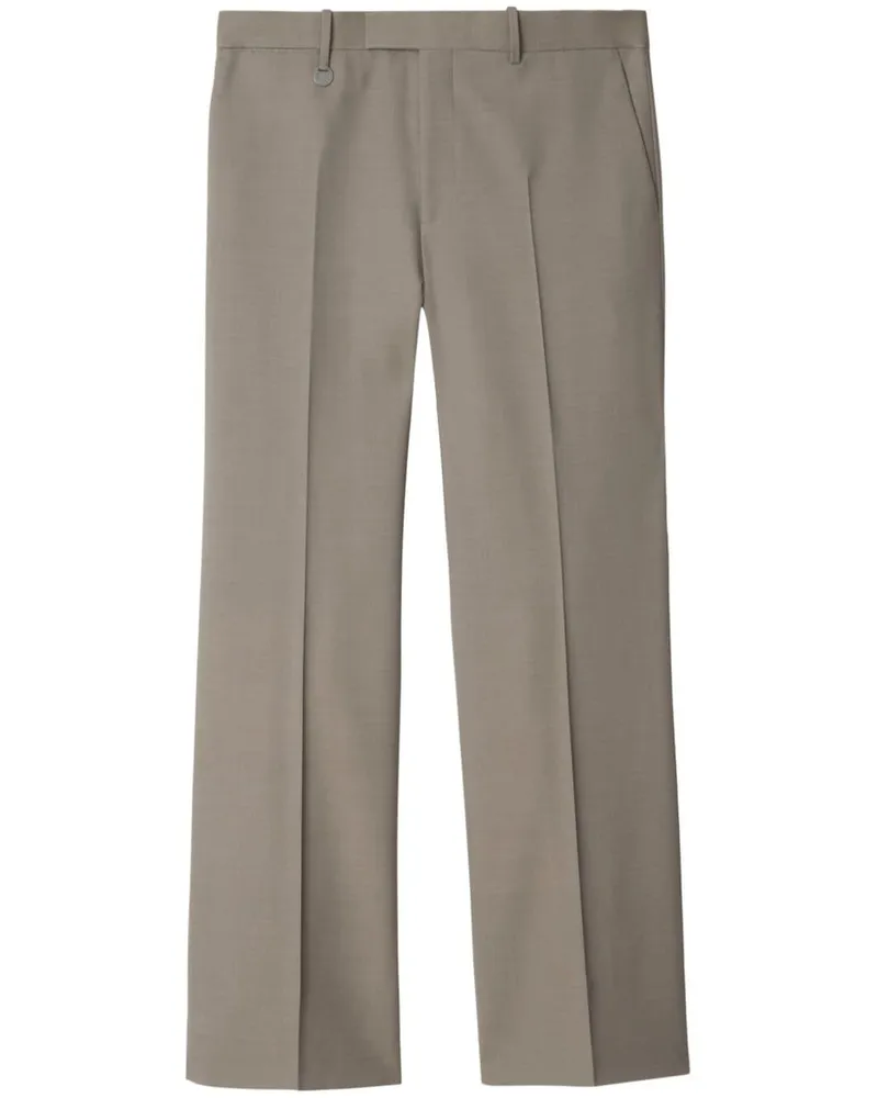 Burberry Klassische Hose mit Logo-Schild - Grau Grau