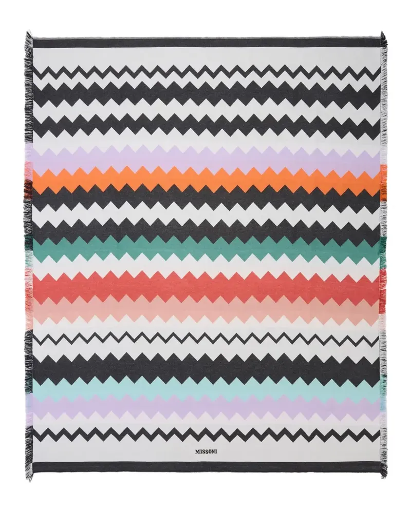 Missoni Home Best Strandtuch mit Zickzack-Print - Weiß Weiß