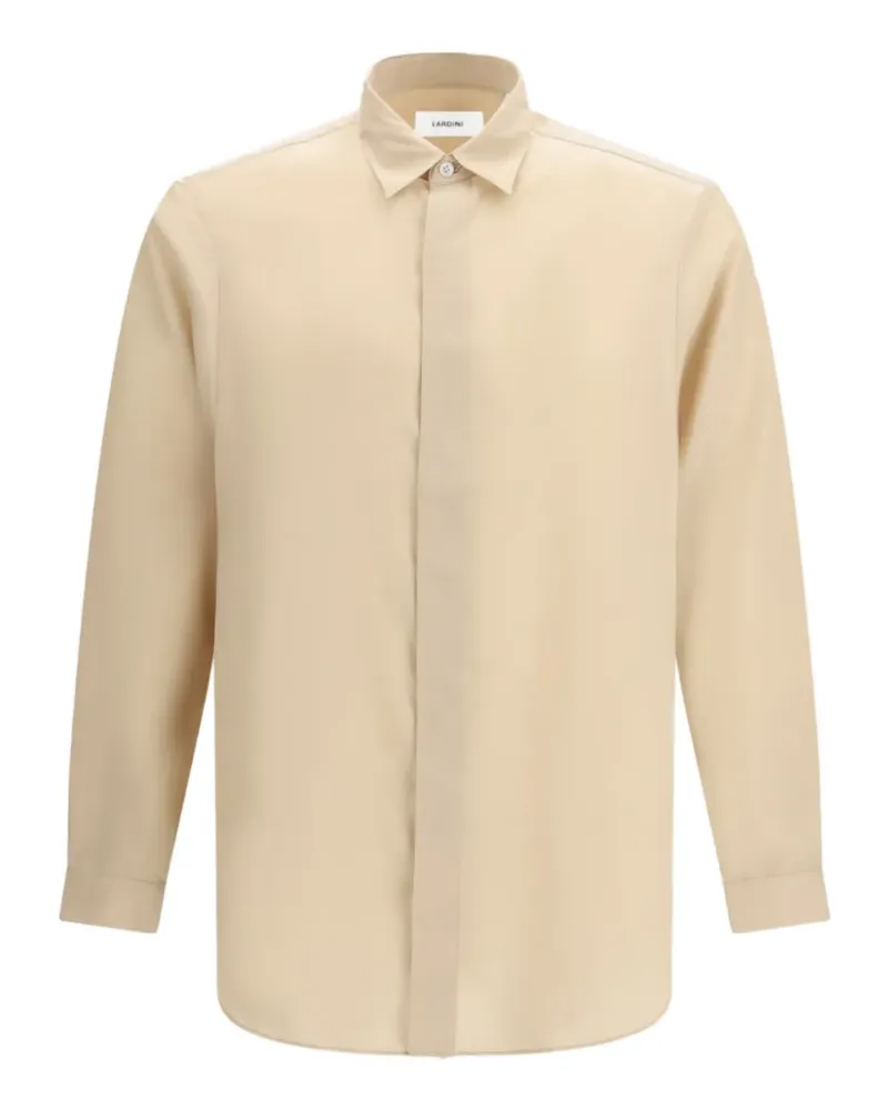 LARDINI button-fastening shirt - Nude Nude