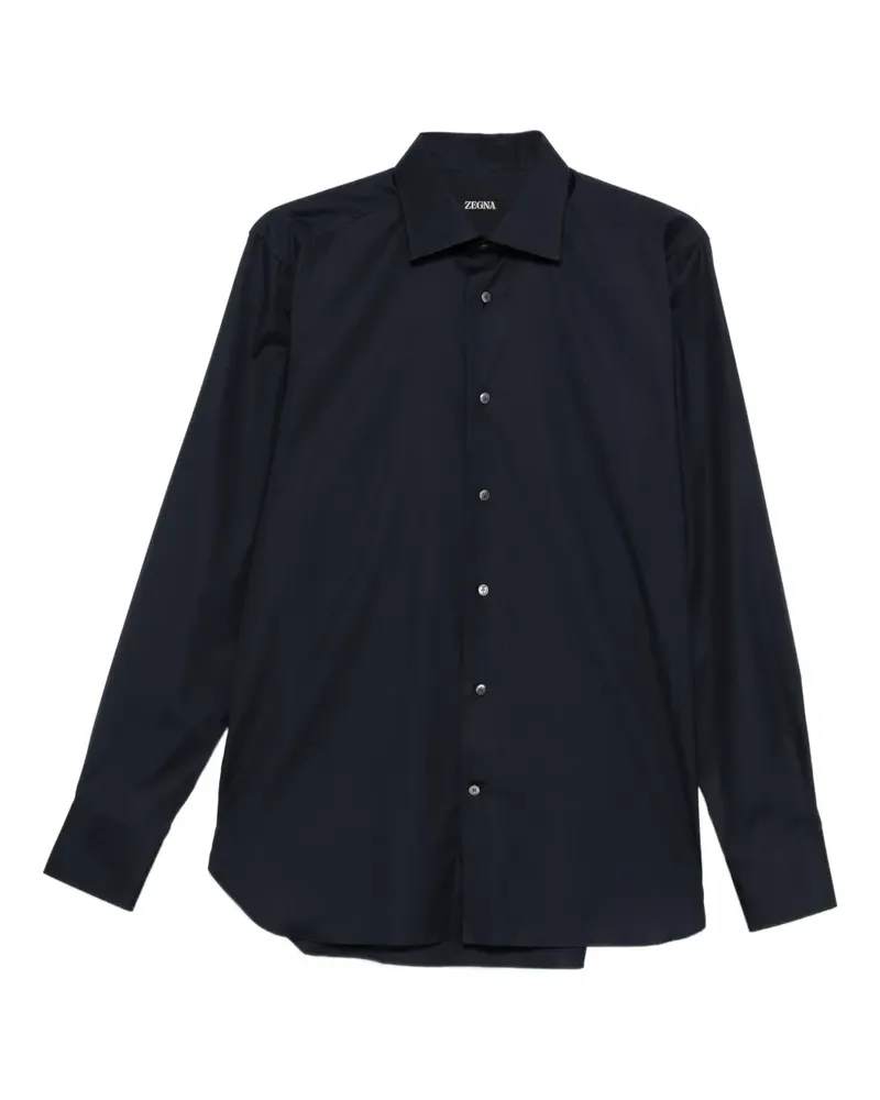 Ermenegildo Zegna Klassisches Hemd - Schwarz Schwarz