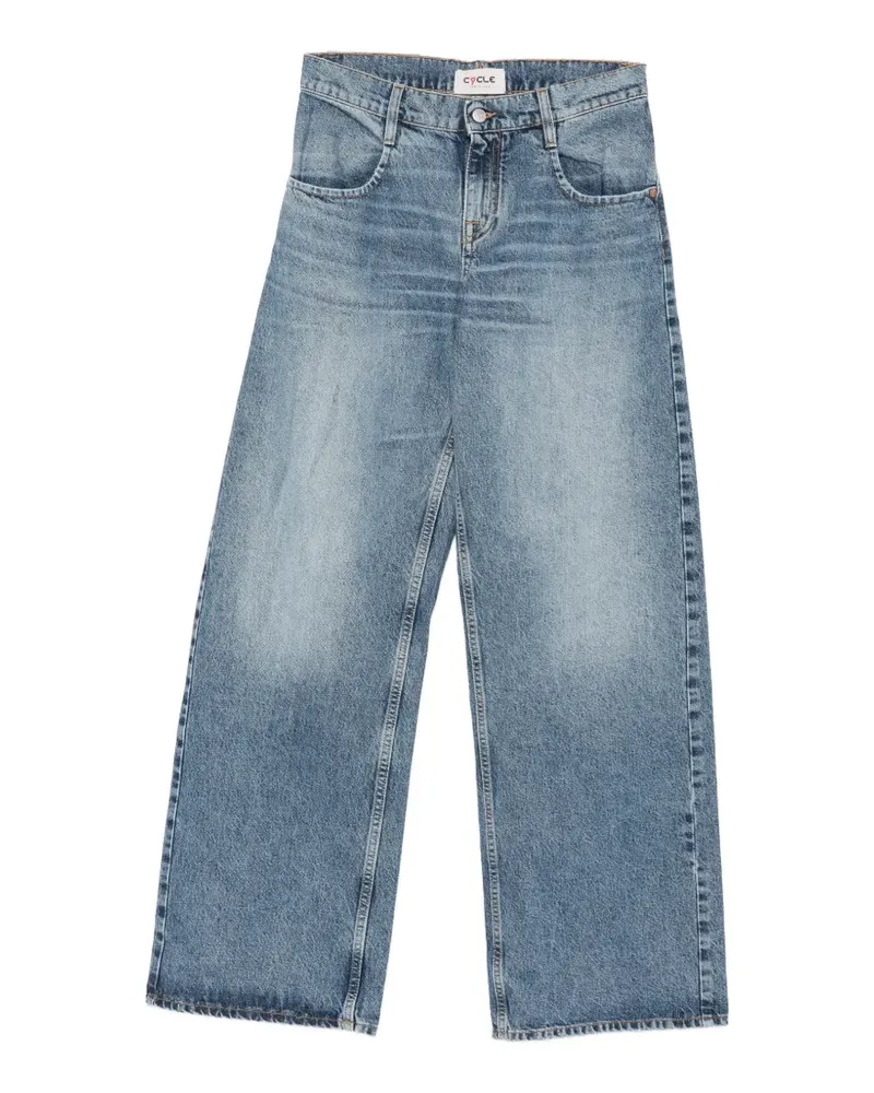 Cycle faded-effect wide-leg jeans - Blau Blau