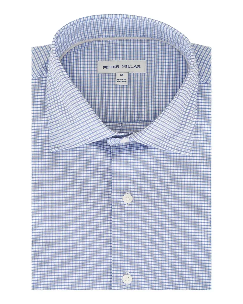 Peter Millar check-pattern shirt - Blau Blau
