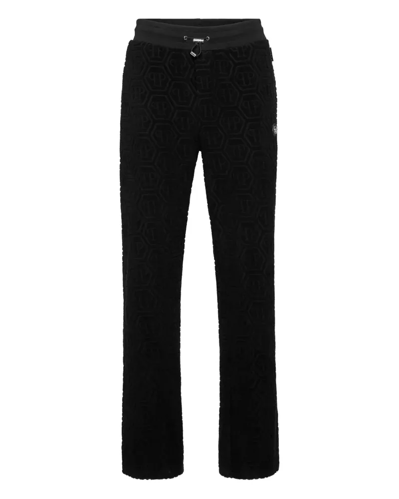 Philipp Plein Jogginghose mit Jacquardmuster - Schwarz Schwarz