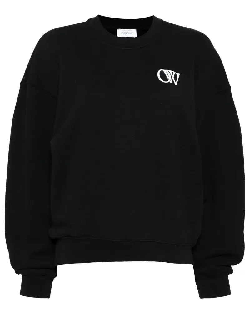 OFF-WHITE Sweatshirt mit Logo-Print - Schwarz Schwarz