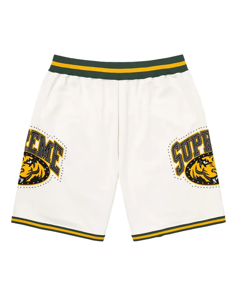 Supreme Being Basketball-Shorts mit Nieten - Weiß Weiß