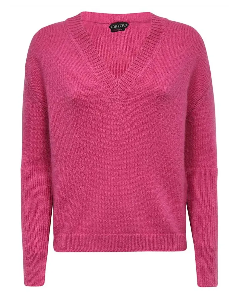 Tom Ford Pullover mit V-Ausschnitt - Rosa Rosa