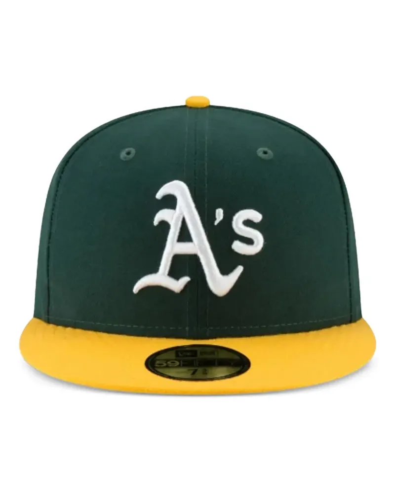 New Era MLB Oakland Athletics Authentic On Field embroidered-logo cap - Grün Grün