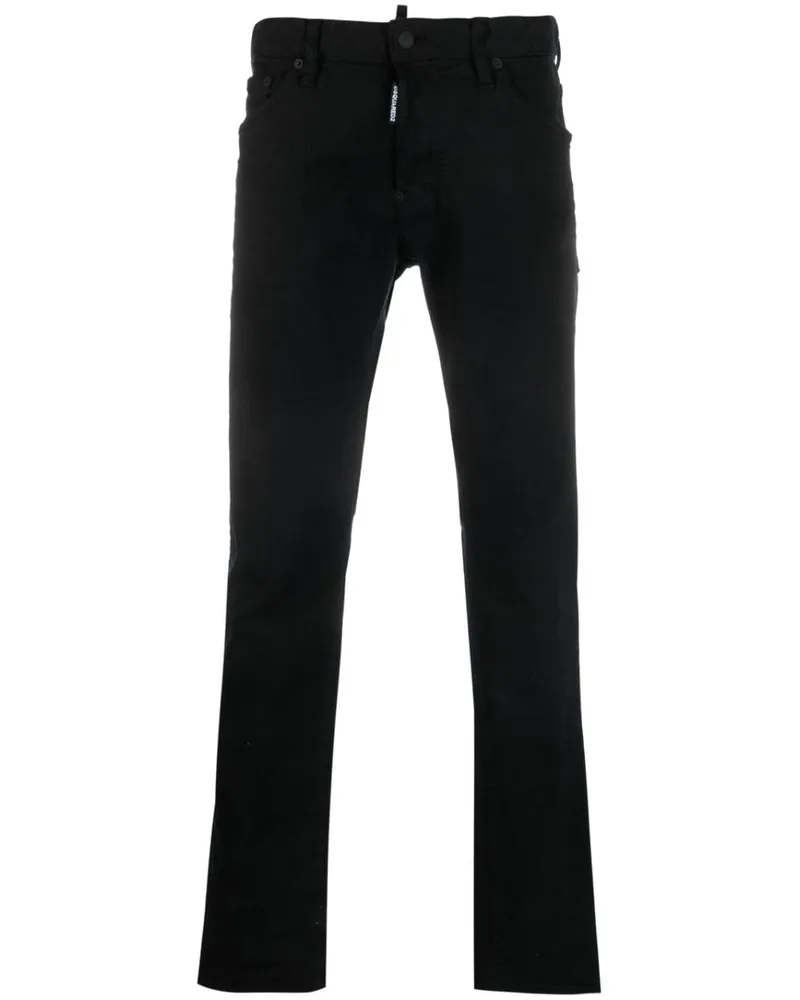 Dsquared2 Tief sitzende Skinny-Hose - Schwarz Schwarz
