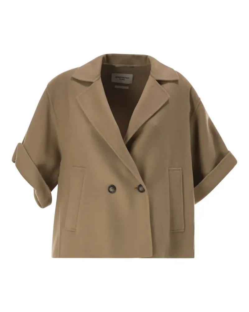 Max Mara double-breasted boxy jacket - Nude Nude