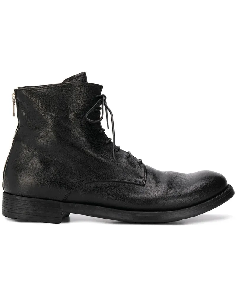 Officine Creative Italia Hive' Schnürstiefel - Schwarz Schwarz