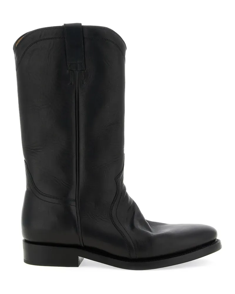 Jil Sander Bruce Stiefel im Western-Style - Schwarz Schwarz