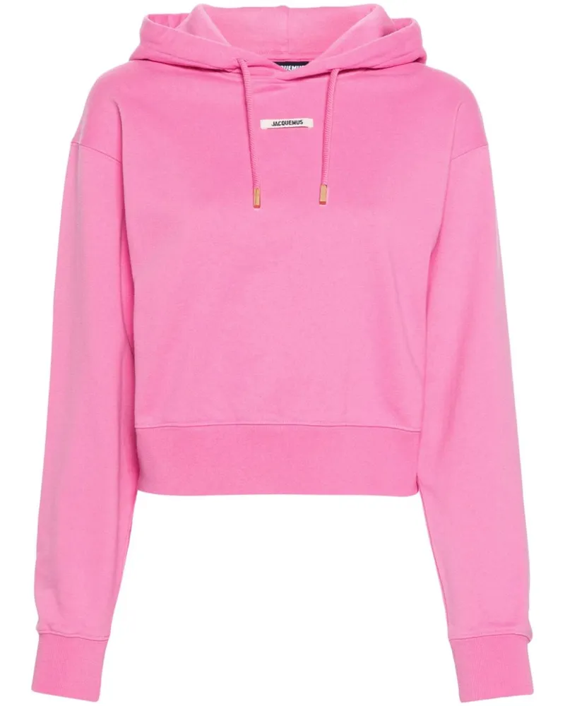 Jacquemus Le Hoodie Gros Grain Oberteil - Rosa Rosa