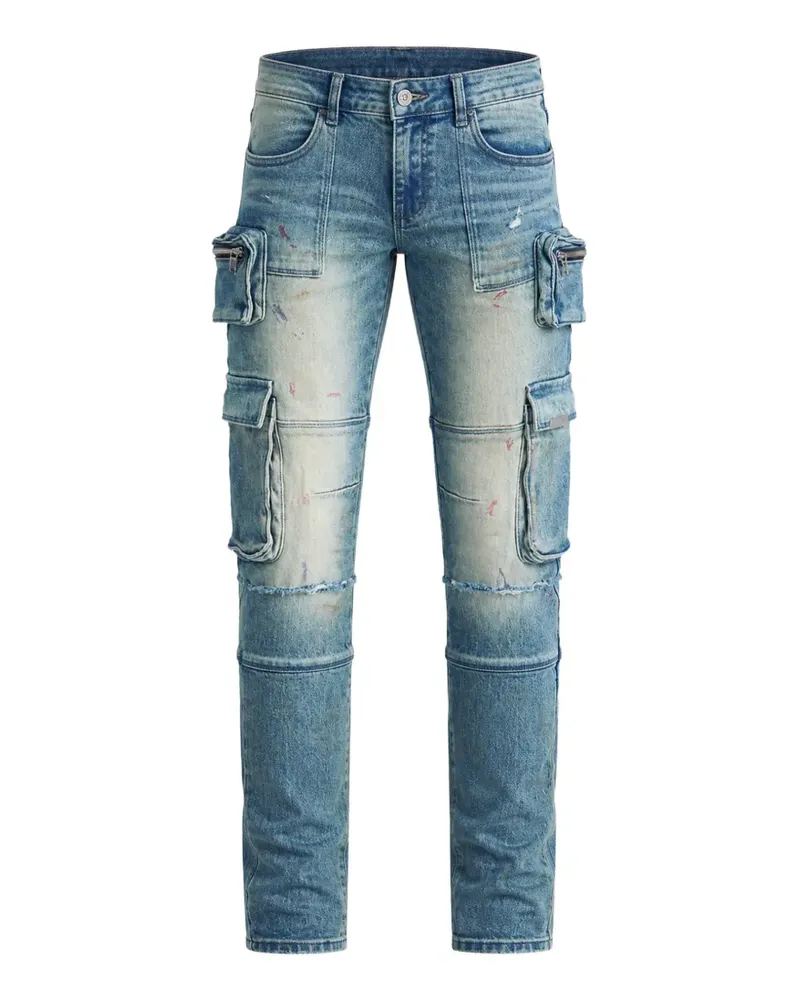 RTA Jeans im Distressed-Look - Blau Blau