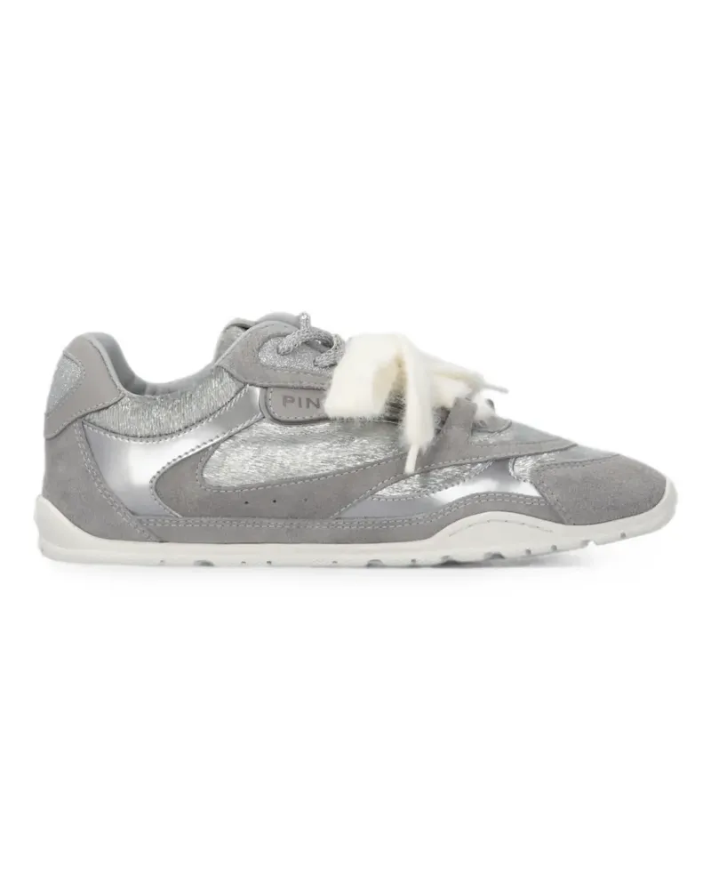 Pinko Sneakers mit Glitter-Detail - Grau Grau