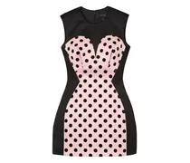 Kleid mit Polka Dots - Schwarz