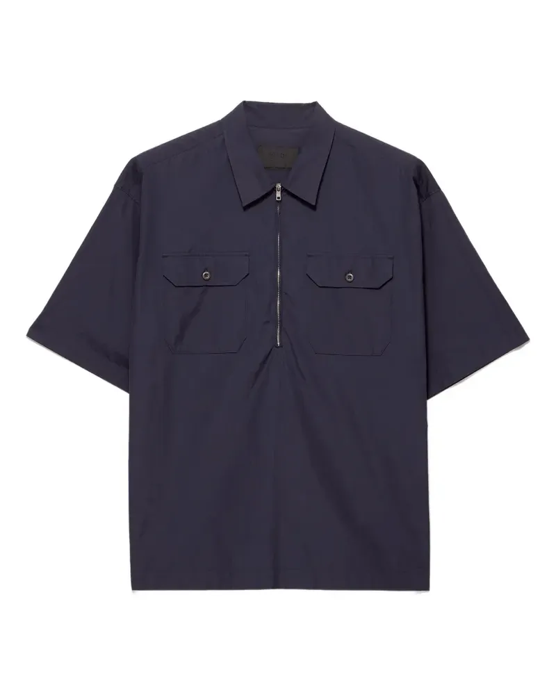 Prada Short-sleeved cotton shirt - Blau Blau