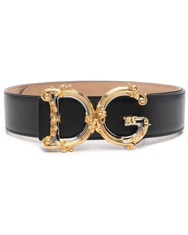 Dolce & Gabbana DG Gürtel - Schwarz Schwarz