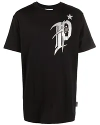 Philipp Plein T-Shirt mit Logo-Print Schwarz