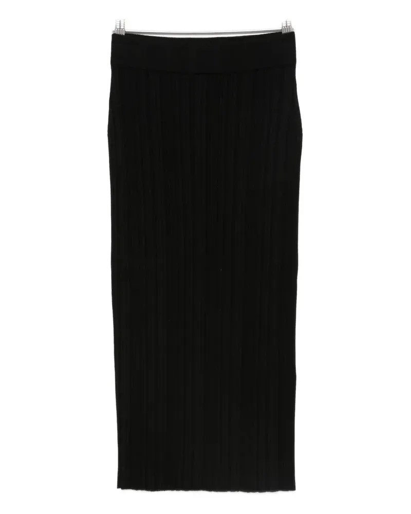 Chiara Boni ribbed Abax fitted skirt - Schwarz Schwarz