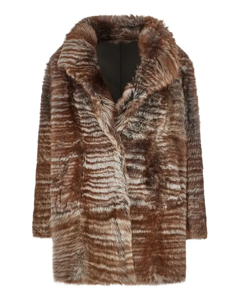 DROMe Gestreifte Jacke - Braun Braun
