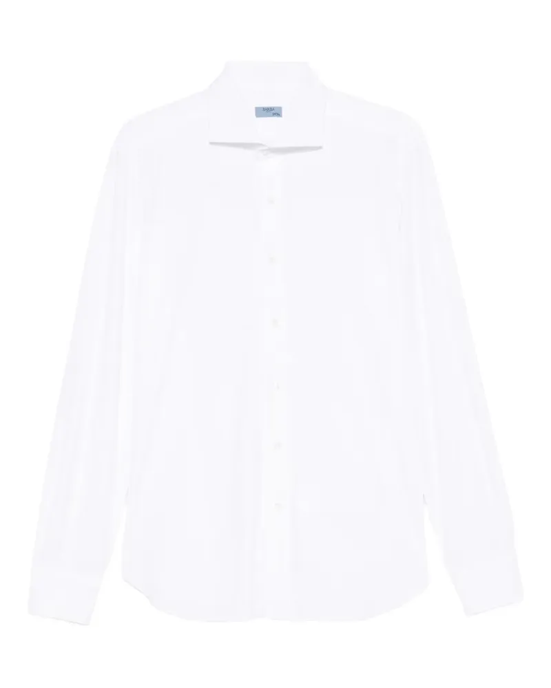 BARBA button-fastening long-sleeve shirt - Weiß Weiß
