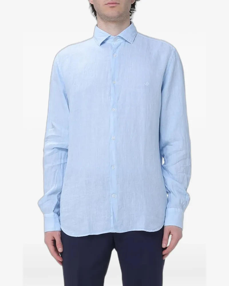 Brooksfield linen shirt - Blau Blau