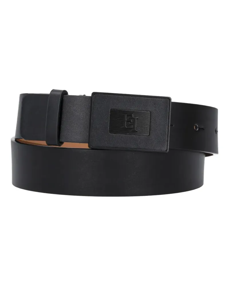 Elisabetta Franchi Gürtel mit Logo-Schnalle - Schwarz Schwarz