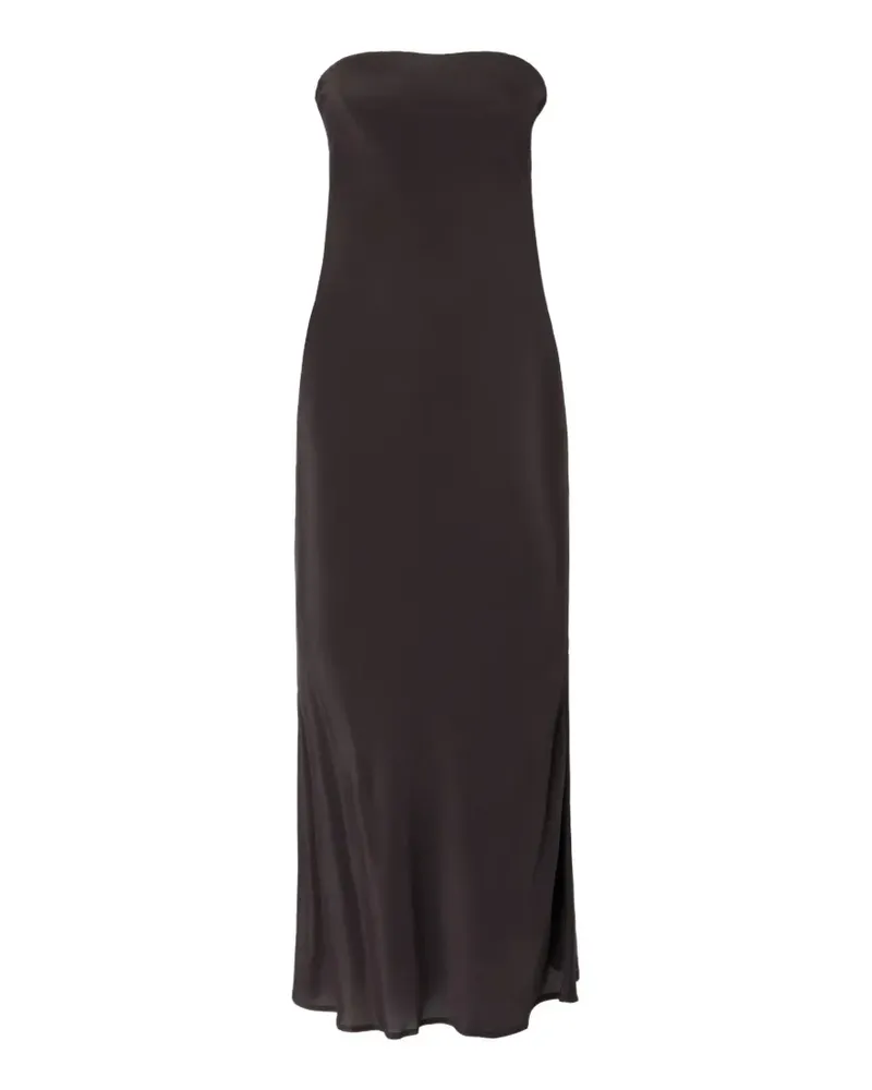 Pinko strapless satin-finish dress - Braun Braun
