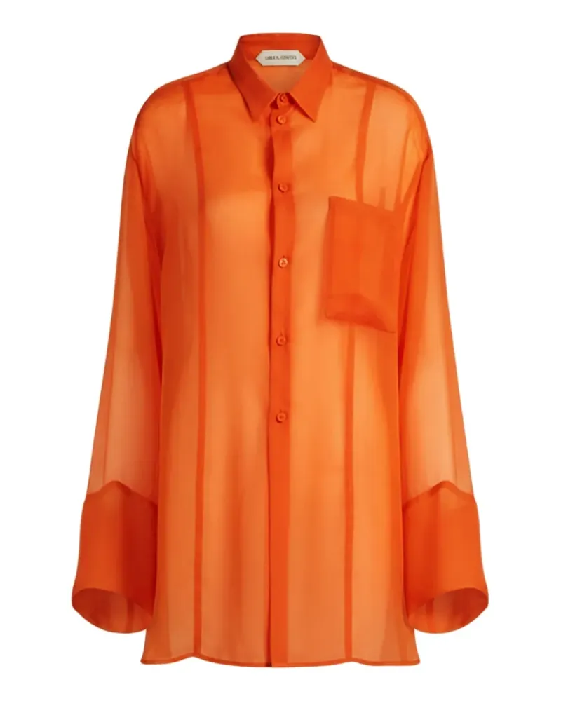 Alberta Ferretti Bluse mit Taschen - Orange Orange