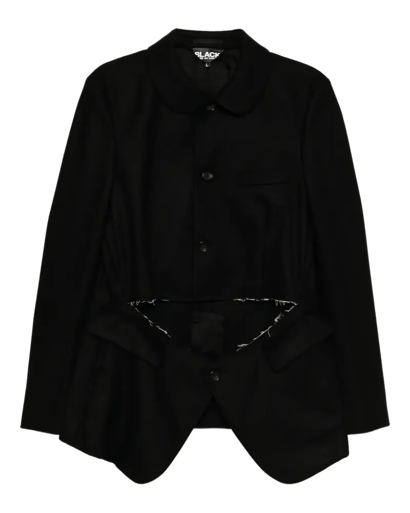 Comme des Garçons Sakko mit Cut-Outs - Schwarz Schwarz
